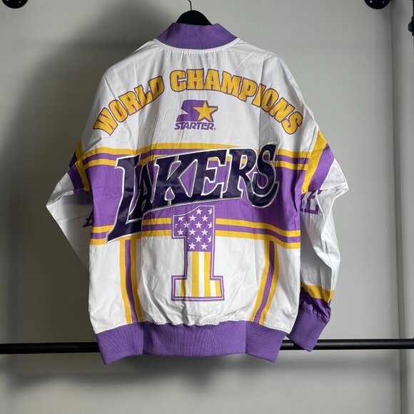 Retro Los Angeles Lakers starter jacket various sizes - Picture 2 of 2